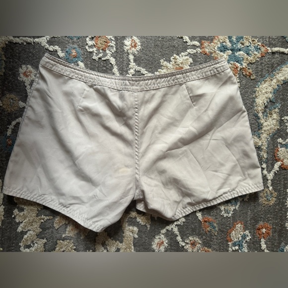 ROXY Beige Reversible Floral Hawaiian Y2K Swim Shorts Size 7 - Picture 6 of 12